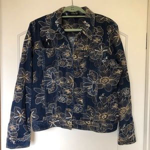 Cynthia Max embroidered jeans jacket